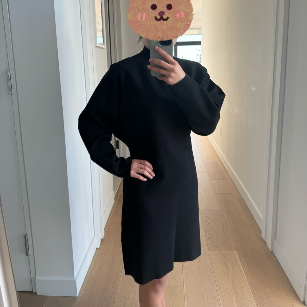 Love, Bonito simple black sweater dress
